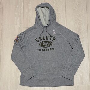 Nike San Francisco 49ers Gray Salute to Service Men's Hoodie